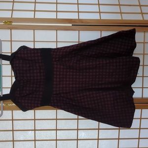 Black and maroon hot topic gingham deess